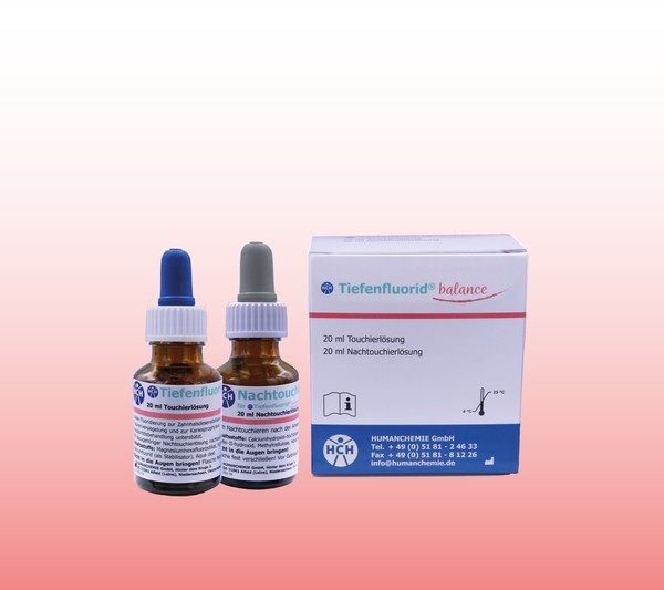 Tiefenfluorid®<br>Deep-penetration fluoridation<br>Package 2 x 20 ml